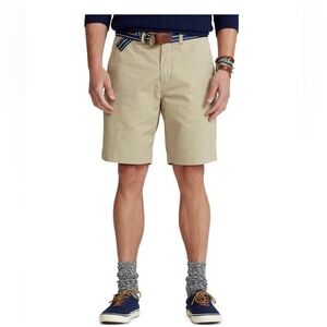 Polo Ralph Lauren Men's Beige Cotton Chino Shorts Classic Fit Size 38